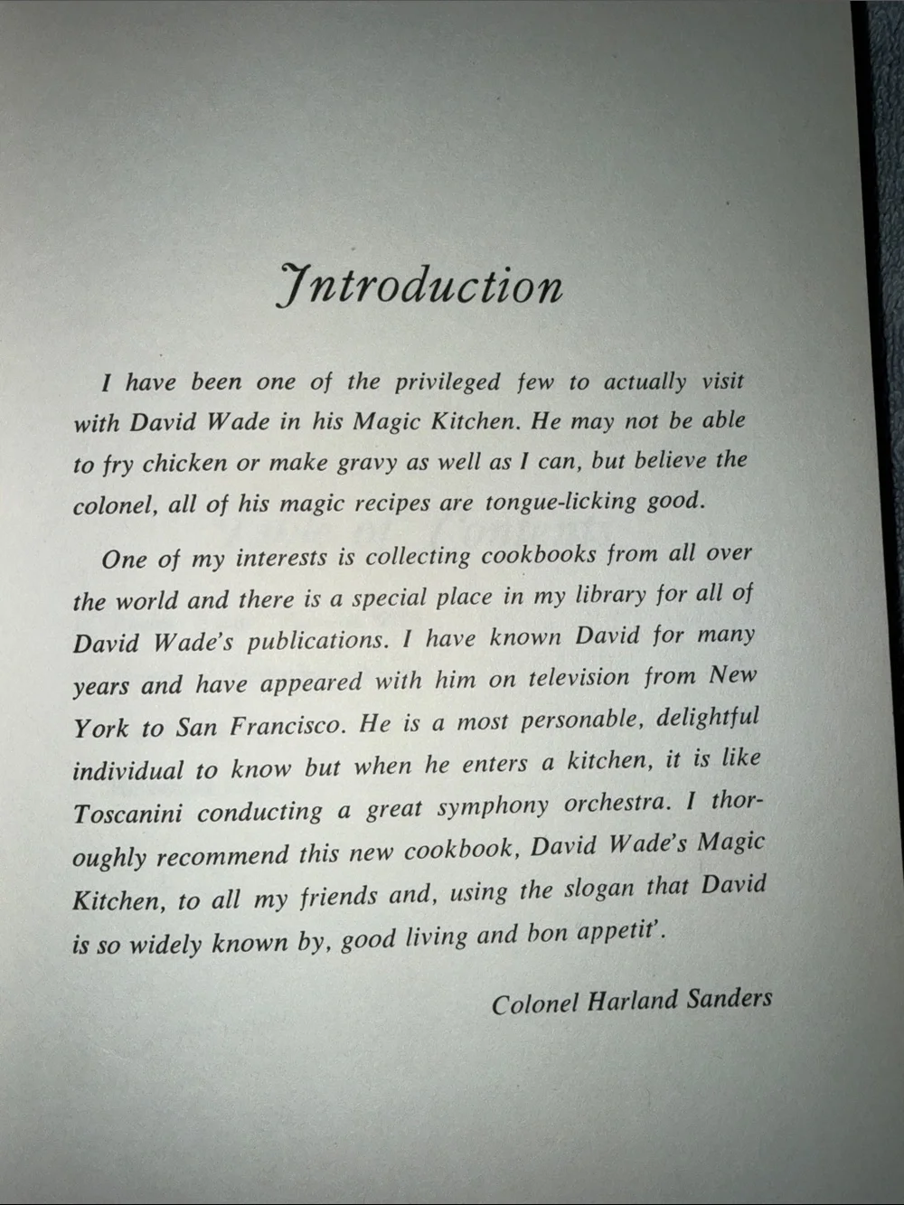 David Wade's Magic Kitchen Cookbook